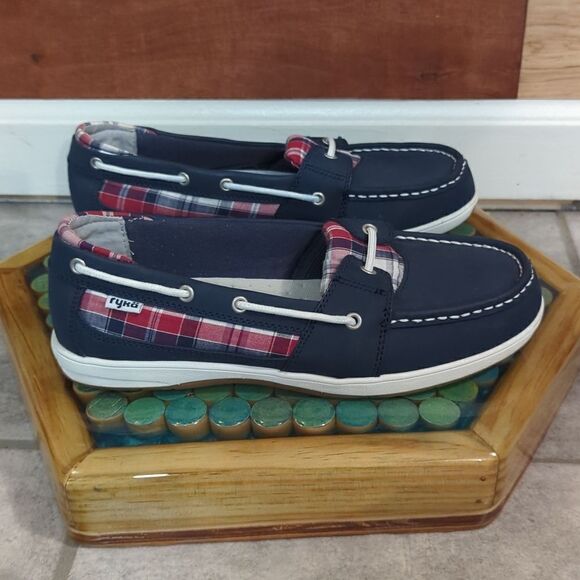 SIZE 8.5 ryka boat shoes plaid - Picture 5 of 7